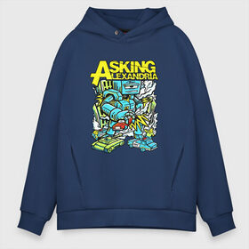 Мужское худи Oversize хлопок с принтом Asking Alexandria в Белгороде, френч-терри — 70% хлопок, 30% полиэстер. Мягкий теплый начес внутри —100% хлопок | боковые карманы, эластичные манжеты и нижняя кромка, капюшон на магнитной кнопке | авто | бен брюс | группа | джеймс касселлс | дэнни уорсноп | жанр | кэмерон лидделл | музыка | музыканты | песни | робот | рок | сэм бэттли | хэви метал | электроникор