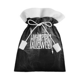 Подарочный 3D мешок с принтом Happy Halloween в Белгороде, 100% полиэстер | Размер: 29*39 см | Тематика изображения на принте: 