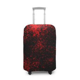 Чехол для чемодана 3D с принтом Брызги красок(red style) в Белгороде, 86% полиэфир, 14% спандекс | двустороннее нанесение принта, прорези для ручек и колес | Тематика изображения на принте: abstraction | color | paint | spray | tie dye | абстракция | брызги красок | всплеск красок | капли красок | текстуры