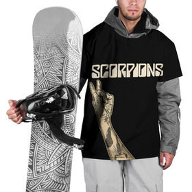 Накидка на куртку 3D с принтом Scorpions в Белгороде, 100% полиэстер |  | scorpions | клаус майне
рудольф шенкер | маттиас ябс | микки ди | павел мончивода | скорпионы