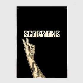 Постер с принтом Scorpions в Белгороде, 100% бумага
 | бумага, плотность 150 мг. Матовая, но за счет высокого коэффициента гладкости имеет небольшой блеск и дает на свету блики, но в отличии от глянцевой бумаги не покрыта лаком | scorpions | клаус майне
рудольф шенкер | маттиас ябс | микки ди | павел мончивода | скорпионы