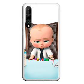 Чехол для Honor P30 с принтом Boss Baby в Белгороде, Силикон | Область печати: задняя сторона чехла, без боковых панелей | Тематика изображения на принте: boss baby | босс | молокосос | мультфильмы