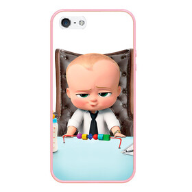 Чехол для iPhone 5/5S матовый с принтом Boss Baby в Белгороде, Силикон | Область печати: задняя сторона чехла, без боковых панелей | Тематика изображения на принте: boss baby | босс | молокосос | мультфильмы