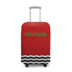 Чехол для чемодана 3D с принтом Twin Peaks Red Room в Белгороде, 86% полиэфир, 14% спандекс | двустороннее нанесение принта, прорези для ручек и колес | red room | twin peaks | красная комната | купер | сериалы | твин пикс
