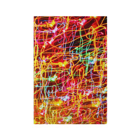 Обложка для паспорта матовая кожа с принтом Light creative в Белгороде, натуральная матовая кожа | размер 19,3 х 13,7 см; прозрачные пластиковые крепления | abstract | colorful | electric | energy | light | абстракция | вет | цвет | электрик | энергия