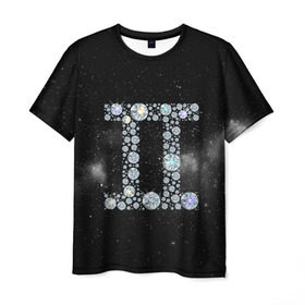 Мужская футболка 3D с принтом Бдизнецы в Белгороде, 100% полиэфир | прямой крой, круглый вырез горловины, длина до линии бедер | близнецы | звезды | знаки зодиака | космос | созвездие