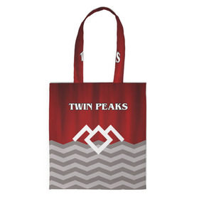 Сумка 3D повседневная с принтом Twin Peaks в Белгороде, 100% полиэстер | Плотность: 200 г/м2; Размер: 34×35 см; Высота лямок: 30 см | twin peaks | арт | лого | полосы | сериал | твин пикс | текстура | фильмы