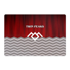 Магнитный плакат 3Х2 с принтом Twin Peaks в Белгороде, Полимерный материал с магнитным слоем | 6 деталей размером 9*9 см | twin peaks | арт | лого | полосы | сериал | твин пикс | текстура | фильмы