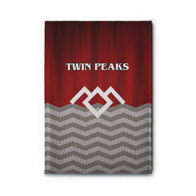 Обложка для автодокументов с принтом Twin Peaks в Белгороде, натуральная кожа |  размер 19,9*13 см; внутри 4 больших “конверта” для документов и один маленький отдел — туда идеально встанут права | twin peaks | арт | лого | полосы | сериал | твин пикс | текстура | фильмы
