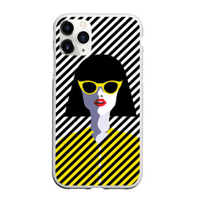 Чехол для iPhone 11 Pro матовый с принтом Pop art girl в Белгороде, Силикон |  | abstraction | bright | color | fashion | hair | lines | lips | pop art | rack | red | style | yellow | абстракция | губы | желтый | каре | красный | линии | мода | очки | поп арт | прическа | стиль | цвет | яркий