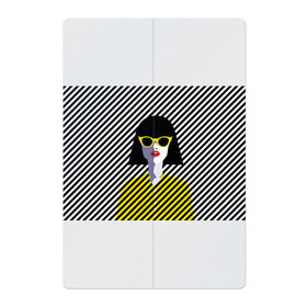 Магнитный плакат 2Х3 с принтом Pop art girl в Белгороде, Полимерный материал с магнитным слоем | 6 деталей размером 9*9 см | abstraction | bright | color | fashion | hair | lines | lips | pop art | rack | red | style | yellow | абстракция | губы | желтый | каре | красный | линии | мода | очки | поп арт | прическа | стиль | цвет | яркий