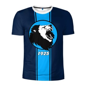 Мужская футболка 3D спортивная с принтом Зенит - сила льва в Белгороде, 100% полиэстер с улучшенными характеристиками | приталенный силуэт, круглая горловина, широкие плечи, сужается к линии бедра | saint petersburg | болельщик | лев | питер | санкт петербург | фанат | футбол | футболист