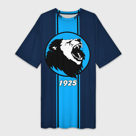 Платье-футболка 3D с принтом Сила льва в Белгороде,  |  | saint petersburg | болельщик | лев | питер | санкт петербург | фанат | футбол | футболист