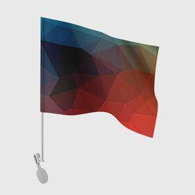 Флаг для автомобиля с принтом abstraction в Белгороде, 100% полиэстер | Размер: 30*21 см | abstraction | абстракция | геометрия | грани | линии | полигоны | розовый | сочетания | текстура | треугольники