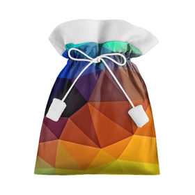 Подарочный 3D мешок с принтом Цветные стёкла в Белгороде, 100% полиэстер | Размер: 29*39 см | Тематика изображения на принте: abstraction | абстракция | геометрия | грани | линии | полигоны | розовый | сочетания | текстура | треугольники