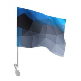 Флаг для автомобиля с принтом Still abstract в Белгороде, 100% полиэстер | Размер: 30*21 см | abstraction | абстракция | геометрия | грани | линии | полигоны | сочетания | текстура | треугольники