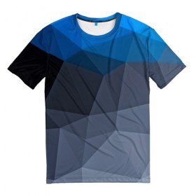 Мужская футболка 3D с принтом Still abstract в Белгороде, 100% полиэфир | прямой крой, круглый вырез горловины, длина до линии бедер | abstraction | абстракция | геометрия | грани | линии | полигоны | сочетания | текстура | треугольники