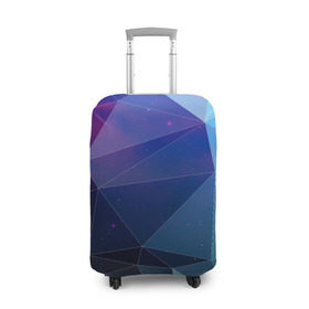 Чехол для чемодана 3D с принтом Геометрический узор в Белгороде, 86% полиэфир, 14% спандекс | двустороннее нанесение принта, прорези для ручек и колес | polygon | абстракция | геометрия | узор