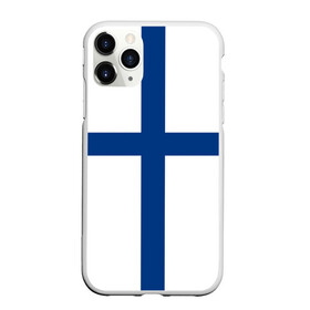 Чехол для iPhone 11 Pro матовый с принтом Флаг Финляндии в Белгороде, Силикон |  | Тематика изображения на принте: finland | flag | suomi | финляндия | флаг