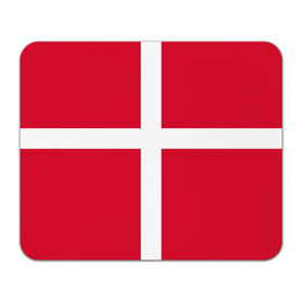 Коврик прямоугольный с принтом Флаг Дании в Белгороде, натуральный каучук | размер 230 х 185 мм; запечатка лицевой стороны | danmark | denmark | flag | дания | флаг