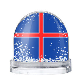 Снежный шар с принтом Флаг Исландии в Белгороде, Пластик | Изображение внутри шара печатается на глянцевой фотобумаге с двух сторон | flag | iceland | island | исландия | флаг
