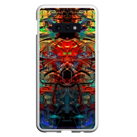 Чехол для Samsung S10E с принтом psychedelic в Белгороде, Силикон | Область печати: задняя сторона чехла, без боковых панелей | abstraction | color | spray | абстракция | волны | краска | краски | линии | оптические | полосы | разводы | узоры | фрактал | цветные