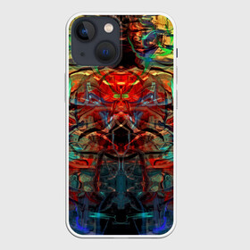 Чехол для iPhone 13 mini с принтом psychedelic в Белгороде,  |  | abstraction | color | spray | абстракция | волны | краска | краски | линии | оптические | полосы | разводы | узоры | фрактал | цветные