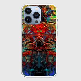 Чехол для iPhone 13 Pro с принтом psychedelic в Белгороде,  |  | Тематика изображения на принте: abstraction | color | spray | абстракция | волны | краска | краски | линии | оптические | полосы | разводы | узоры | фрактал | цветные