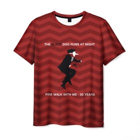 Мужская футболка 3D с принтом Twin Peaks в Белгороде, 100% полиэфир | прямой крой, круглый вырез горловины, длина до линии бедер | twin peaks | арт | сериал | твин пикс | фильмы