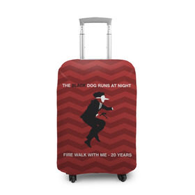 Чехол для чемодана 3D с принтом Twin Peaks в Белгороде, 86% полиэфир, 14% спандекс | двустороннее нанесение принта, прорези для ручек и колес | twin peaks | арт | сериал | твин пикс | фильмы