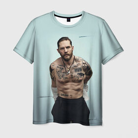 Мужская футболка 3D с принтом Tom Hardy в Белгороде, 100% полиэфир | прямой крой, круглый вырез горловины, длина до линии бедер | tom hardy | актеры | том харди