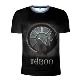 Мужская футболка 3D спортивная с принтом Taboo в Белгороде, 100% полиэстер с улучшенными характеристиками | приталенный силуэт, круглая горловина, широкие плечи, сужается к линии бедра | taboo | tom hardy | сериалы | табу | том харди