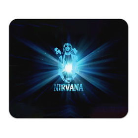 Коврик прямоугольный с принтом Группа Nirvana в Белгороде, натуральный каучук | размер 230 х 185 мм; запечатка лицевой стороны | kurt cobain | nirvana | вечная память | гитара | гранж | кумир | курт кобейн | лучи | микрофон | музыкант | надпись | нирвана | певец | рок | свет