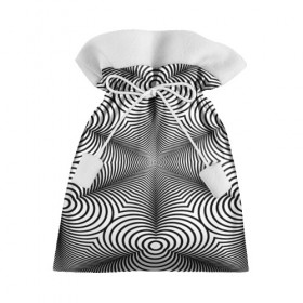 Подарочный 3D мешок с принтом Оптический pattern в Белгороде, 100% полиэстер | Размер: 29*39 см | абстракция | волны | линии | оптические | полосы | разводы | узоры | фрактал