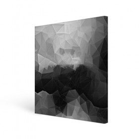 Холст квадратный с принтом Polygon gray в Белгороде, 100% ПВХ |  | abstraction | polygon | абстракция | грань | краски | кубик | кубики | линии | мозаика | ребро | текстура | узор