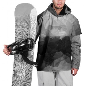 Накидка на куртку 3D с принтом Polygon gray в Белгороде, 100% полиэстер |  | abstraction | polygon | абстракция | грань | краски | кубик | кубики | линии | мозаика | ребро | текстура | узор