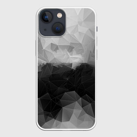 Чехол для iPhone 13 mini с принтом Polygon gray в Белгороде,  |  | abstraction | polygon | абстракция | грань | краски | кубик | кубики | линии | мозаика | ребро | текстура | узор