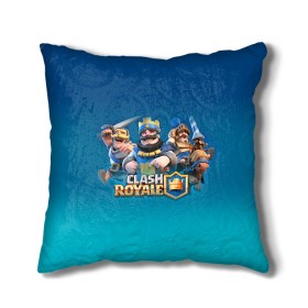 Подушка 3D с принтом Clash of royale в Белгороде, наволочка – 100% полиэстер, наполнитель – холлофайбер (легкий наполнитель, не вызывает аллергию). | состоит из подушки и наволочки. Наволочка на молнии, легко снимается для стирки | clash of royale | клэш оф роял