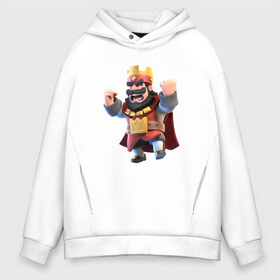 Мужское худи Oversize хлопок с принтом Clash of clans в Белгороде, френч-терри — 70% хлопок, 30% полиэстер. Мягкий теплый начес внутри —100% хлопок | боковые карманы, эластичные манжеты и нижняя кромка, капюшон на магнитной кнопке | clash of royale | клэш оф роял