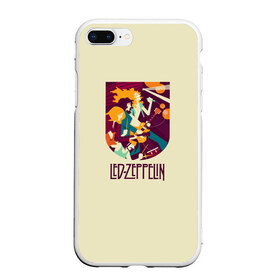 Чехол для iPhone 7Plus/8 Plus матовый с принтом Led Zeppelin Art в Белгороде, Силикон | Область печати: задняя сторона чехла, без боковых панелей | Тематика изображения на принте: poster