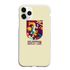 Чехол для iPhone 11 Pro матовый с принтом Led Zeppelin Art в Белгороде, Силикон |  | Тематика изображения на принте: poster