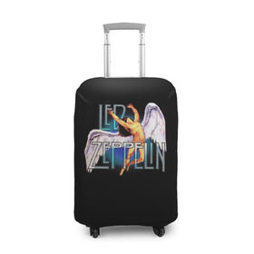 Чехол для чемодана 3D с принтом Led Zeppelin Angel в Белгороде, 86% полиэфир, 14% спандекс | двустороннее нанесение принта, прорези для ручек и колес | Тематика изображения на принте: рок