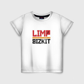 Детская футболка 3D с принтом Limp Bizkit Logo в Белгороде, 100% гипоаллергенный полиэфир | прямой крой, круглый вырез горловины, длина до линии бедер, чуть спущенное плечо, ткань немного тянется | 