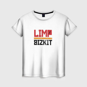 Женская футболка 3D с принтом Limp Bizkit Logo в Белгороде, 100% полиэфир ( синтетическое хлопкоподобное полотно) | прямой крой, круглый вырез горловины, длина до линии бедер | 