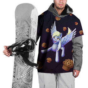 Накидка на куртку 3D с принтом Дерпи в Белгороде, 100% полиэстер |  | cosmos | derpy | mlp | muffins | pegas | pegasus | pony | space | stars | дерпи | звезды | кексы | космос | маффины | пегас | полет | пони