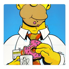 Магнитный плакат 3Х3 с принтом Homer в Белгороде, Полимерный материал с магнитным слоем | 9 деталей размером 9*9 см | Тематика изображения на принте: homer | simpsons | гомер | симпсон | симпсоны