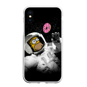 Чехол для iPhone XS Max матовый с принтом Space Homer в Белгороде, Силикон | Область печати: задняя сторона чехла, без боковых панелей | homer | simpsons | гомер | симпсон | симпсоны