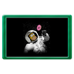 Магнит 45*70 с принтом Space Homer в Белгороде, Пластик | Размер: 78*52 мм; Размер печати: 70*45 | Тематика изображения на принте: homer | simpsons | гомер | симпсон | симпсоны
