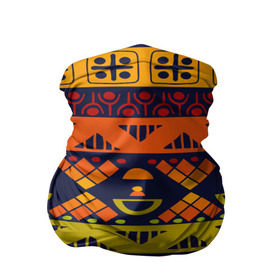 Бандана-труба 3D с принтом Африканские символы в Белгороде, 100% полиэстер, ткань с особыми свойствами — Activecool | плотность 150‒180 г/м2; хорошо тянется, но сохраняет форму | Тематика изображения на принте: africa | pattern | африка | африканские мотивы | народы африки | национальная одежда | переплетение нитей | ткани | узор | этнический узор