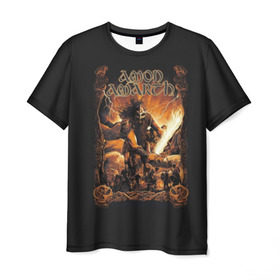 Мужская футболка 3D с принтом Amon Amarth #4 в Белгороде, 100% полиэфир | прямой крой, круглый вырез горловины, длина до линии бедер | amart | amarth | amon | death | hegg | johan | metal | music | viking | амарз | амарс | амарт | амон | викинг | дет | дэт | йохан | метал | металл | хег | хегг